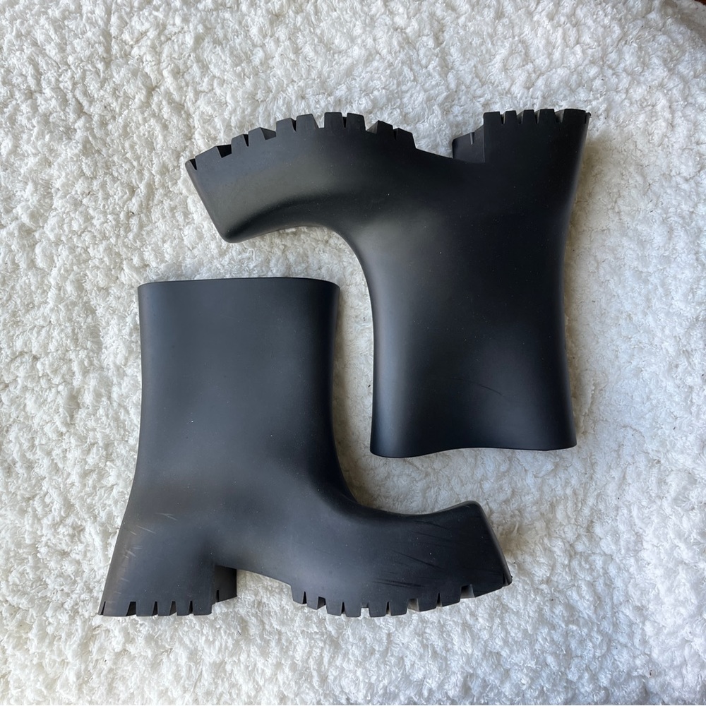 Balenciaga Black Trooper Ankle Boots